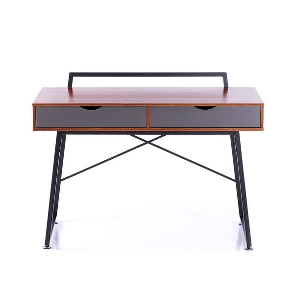 Tavolo da lavoro con piano in legno di noce 57,5x120 cm Tolm - Homede-image-2