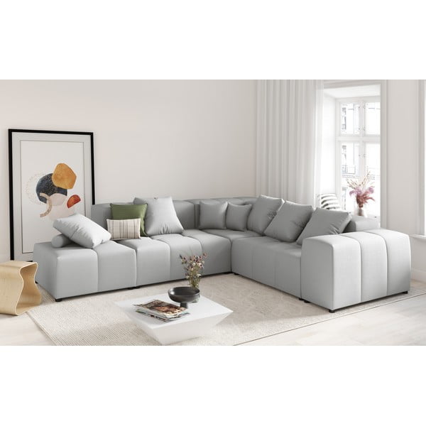 Cuscino grigio per divano componibile Rome - Cosmopolitan Design-image-4