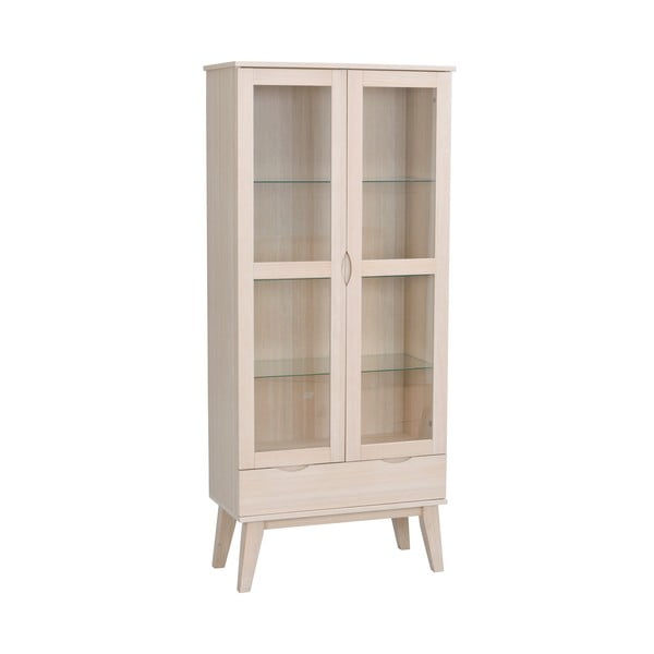 Vetrina in legno di quercia di colore naturale 82x185 cm Filippa - Rowico-image-2