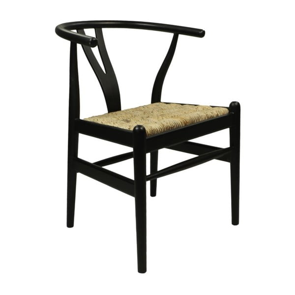 Sedia da pranzo in mogano nero Wishbone - HSM collection-image-2