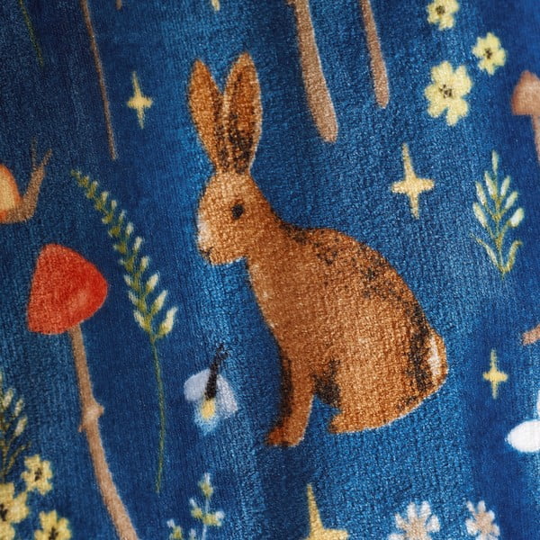 Coperta blu in micropile 130x170 cm Enchanted Twilight Animals – Catherine Lansfield-image-2