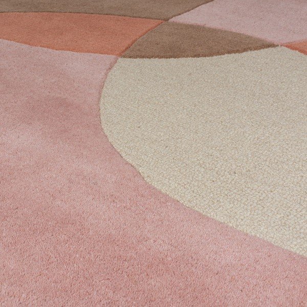 Tappeto in lana rosa 160x230 cm Glow - Flair Rugs-image-4