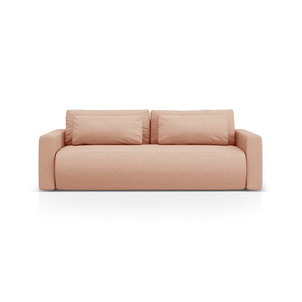 Divano rosa allungabile con contenitore 238 cm Belfast – Cosmopolitan Design