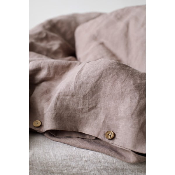Copripiumino in lino viola antico, 140 x 200 cm Ashes of Roses - Linen Tales-image-1