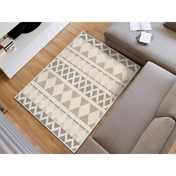 Tappeto beige , 120 x 170 cm Yen Geo - Universal-image-1