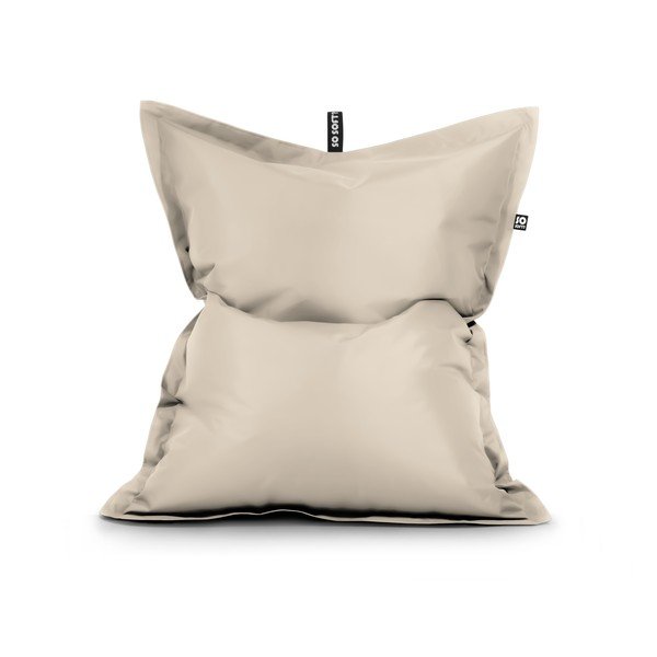 Puof a sacco beige con rivestimento in finta pelle Pad XL – So Soft?