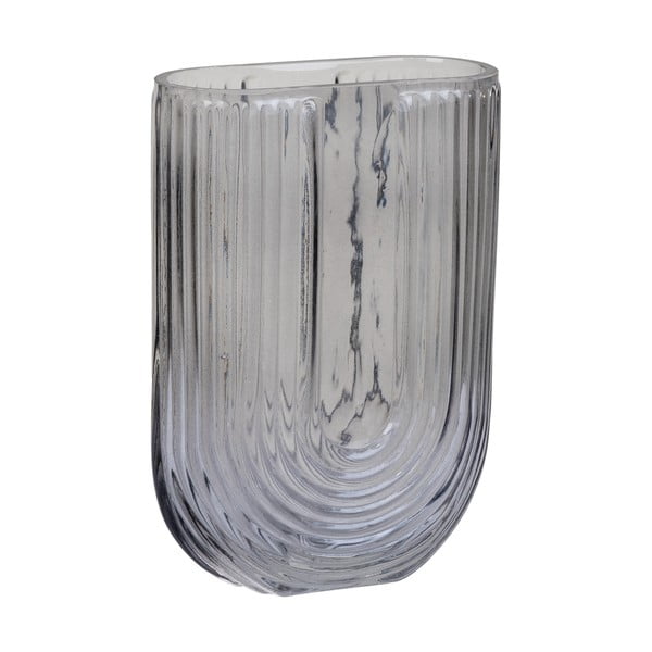 Vaso grigio chiaro in vetro (altezza 19 cm) - House Nordic-image-3