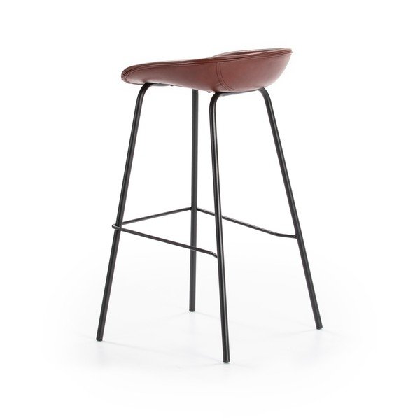 Sgabello da bar rosso vino Eddie - Marckeric-image-3