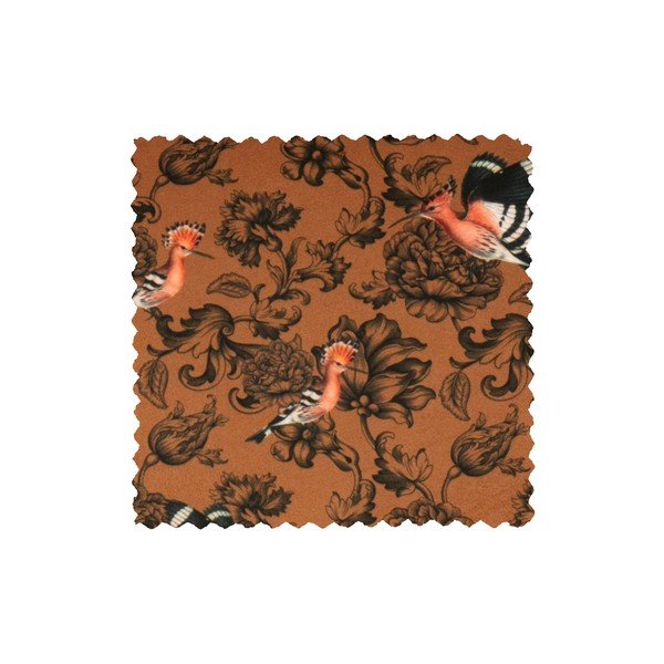 Pouf con dettagli floreali neri Sara - WOOOD-image-2
