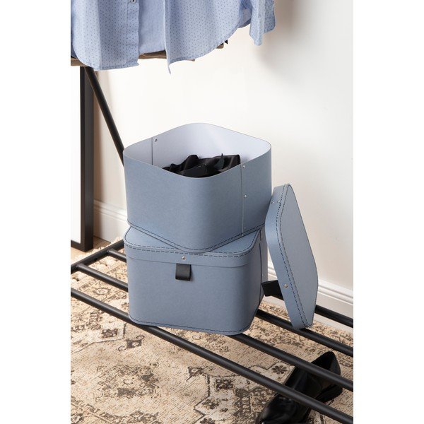 Scatole di cartone con coperchio in set da 2 pezzi Ludvig - Bigso Box of Sweden-image-1