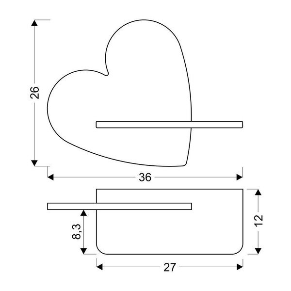 Apparecchio rosa per bambini Heart - Candellux Lighting-image-2