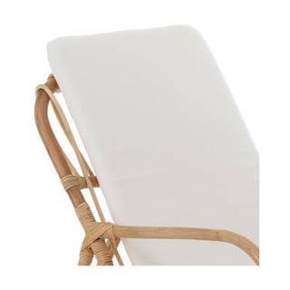 Poltrona con intreccio in bianco e naturale Erik - Tomasucci