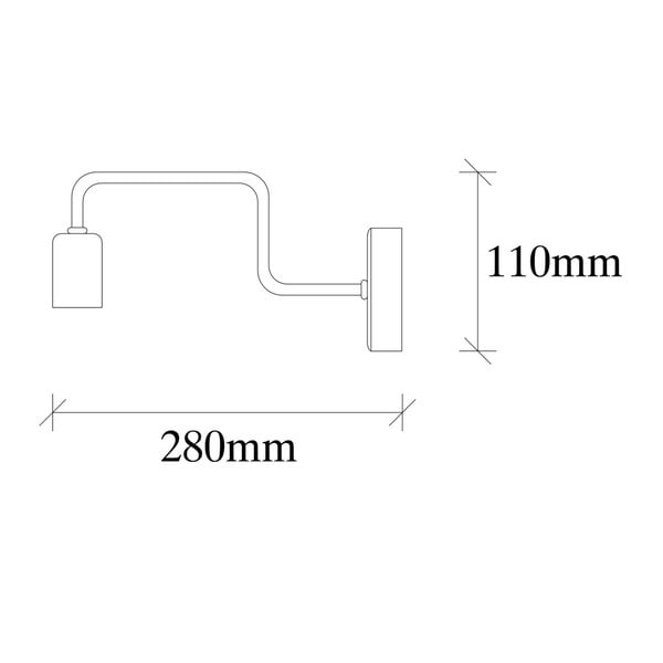 Lampada da parete in metallo nero Opviq luci Isidora - Opviq lights-image-3