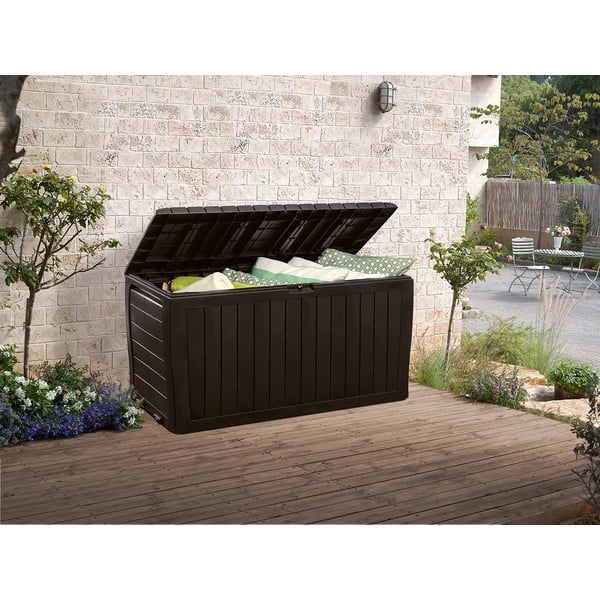 Cassetta portaoggetti da giardino marrone scuro Marvel plus - Keter-image-1