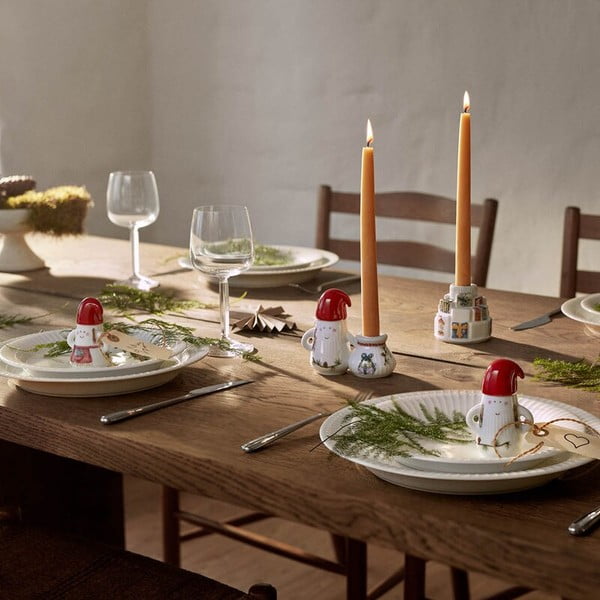 Portacandela in ceramica a tema natalizio Hammershøi Christmas Gifts – Kähler Design-image-3