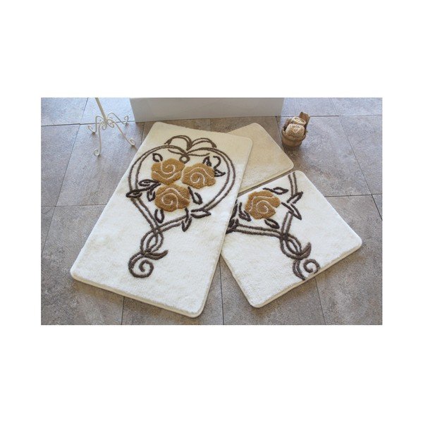 Set di 3 tappeti da bagno Rustical - Foutastic