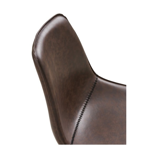 Sedia da ufficio marrone scuro Monaco – House Nordic-image-2