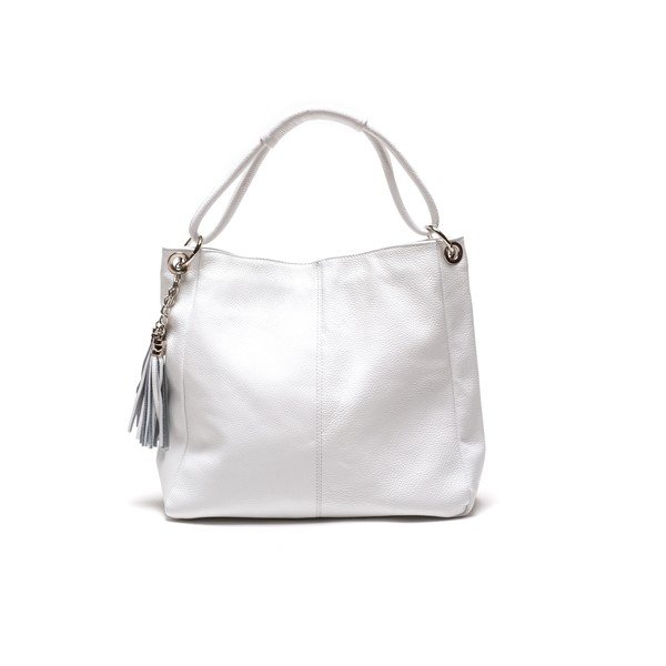 Kožená kabelka Anna Luchini 1071 Bianco