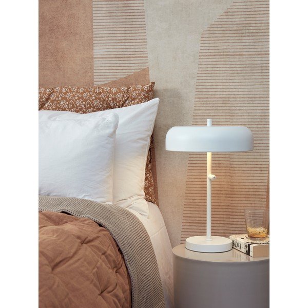 Lampada da tavolo bianca con paralume in metallo (altezza 45 cm) Porto L - it's about RoMi-image-1