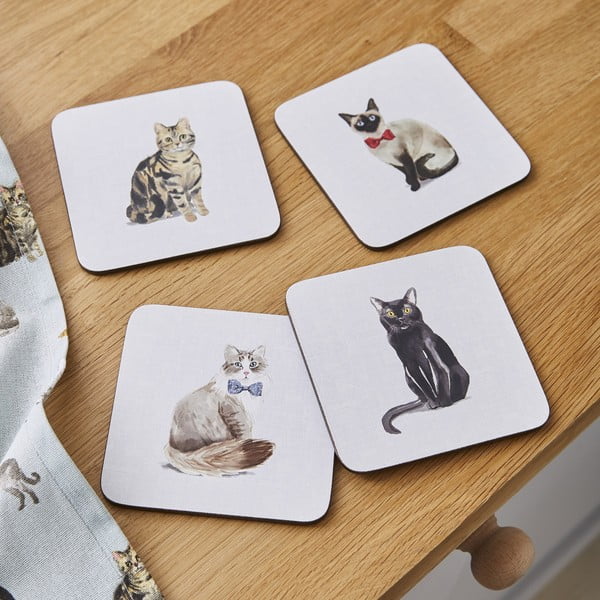Set di tovagliette e sottobicchieri Curious Cats - Cooksmart ®-image-2