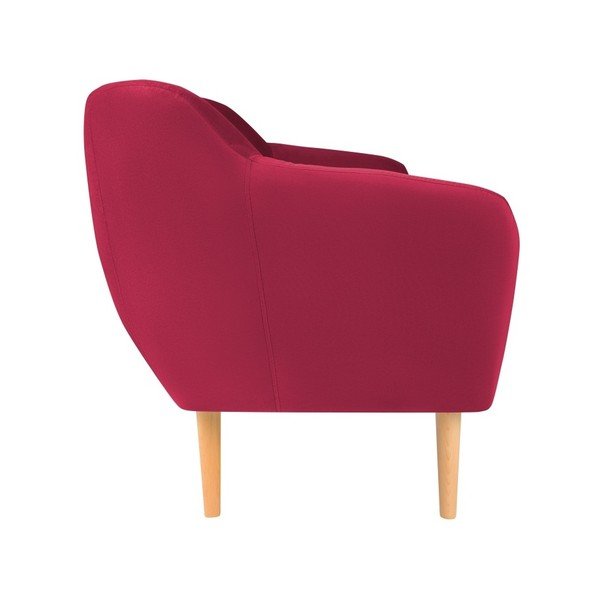 Divano in velluto rosa scuro Sardaigne, 188 cm - Mazzini Sofas-image-2