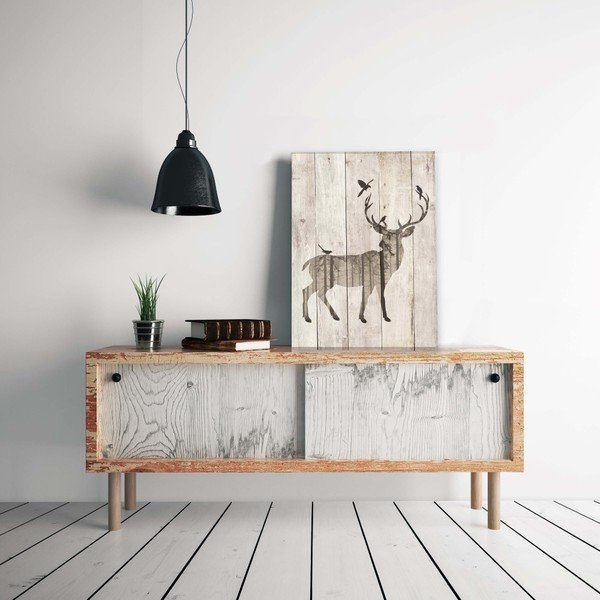 Insegna in legno 40x60 cm Deer - Really Nice Things-image-1