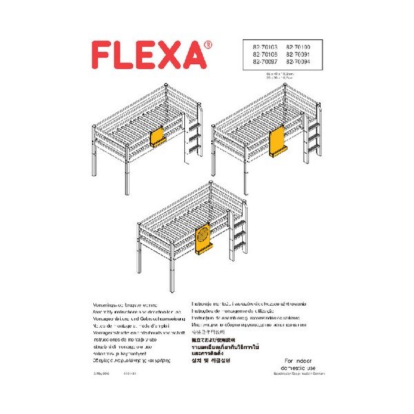 Appendino nero per il letto dei bambini Classic - Flexa-image-1