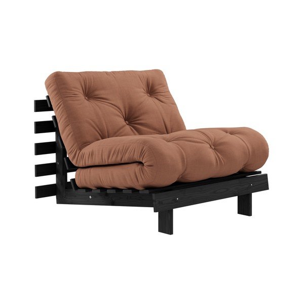 Poltrona Variable nero/marrone argilla Roots - Karup Design