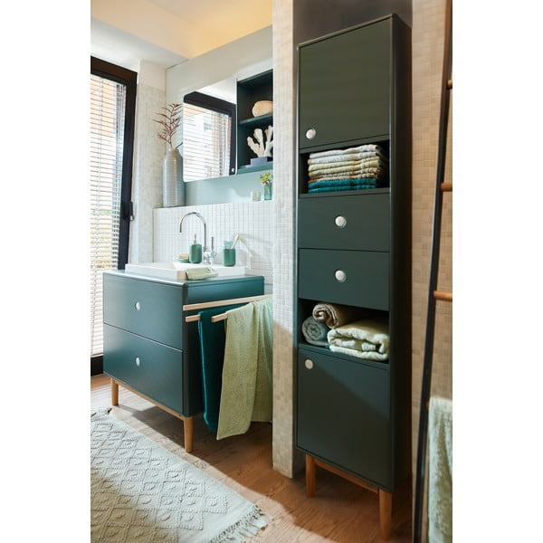 Mobile bagno alto sospeso verde scuro 40x158 cm Color Bath - Tom Tailor-image-1