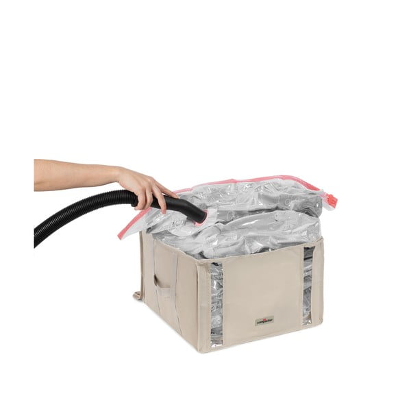 Organizer per vestiti sottovuoto in tessuto 42x40x25 cm Life – Compactor-image-3