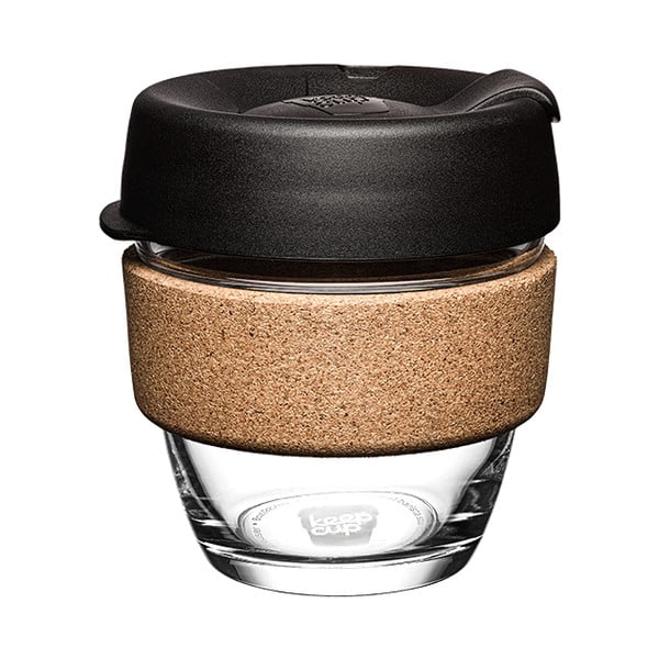 Tazza da viaggio nera/marrone 227 ml Brew Cork Black S – KeepCup