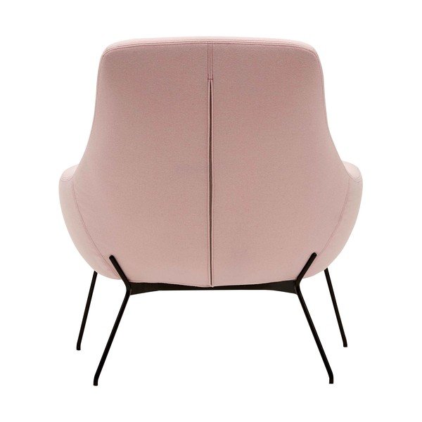 Poltrona rosa chiaro Noomi - Softline-image-4