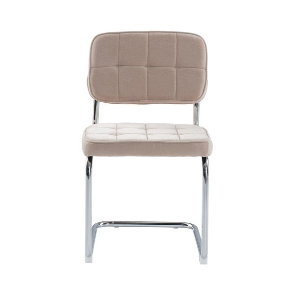Sedie da pranzo in set beige in metallo a dondolo 2 pz Heden – Jotex-image-4