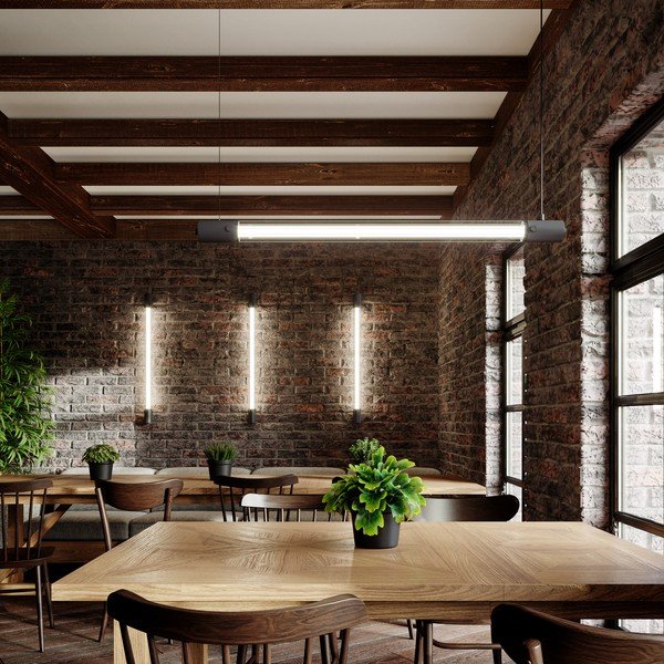 Lampadario nero in metallo VALO – Thoro-image-2