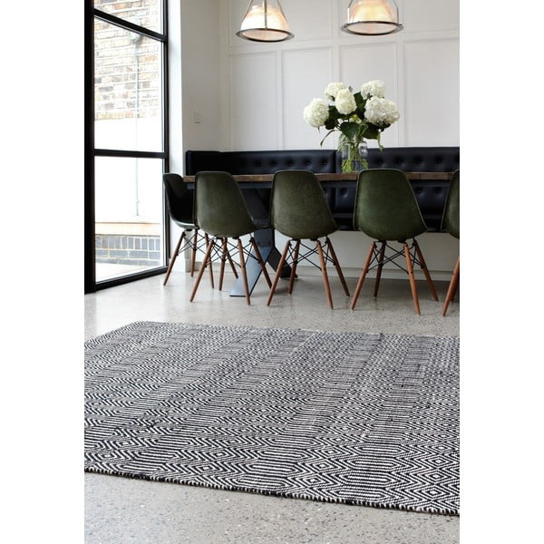 Tappeto in lana nera 160x230 cm Sloan - Asiatic Carpets-image-1