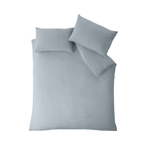 Biancheria da letto blu/grigia in microfibra per letto singolo 135x200 cm So Soft Easy Iron – Catherine Lansfield