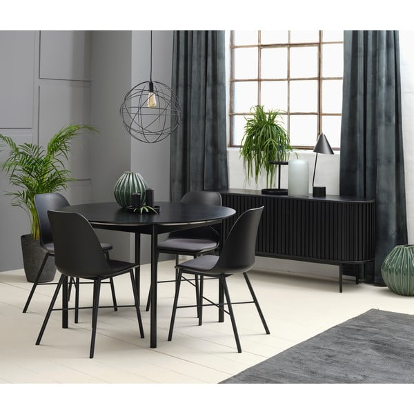 Sedia da pranzo nera Whistler - Unique Furniture-image-1