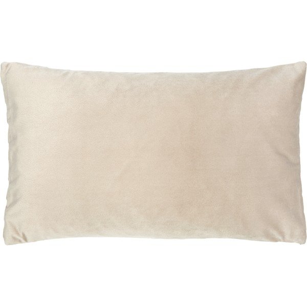 Federa decorativa in velluto beige, 30 x 50 cm Lucie - Westwing Collection-image-1