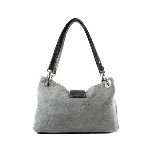 Borsa da cowboy in pelle grigia - Chicca Borse-image-1