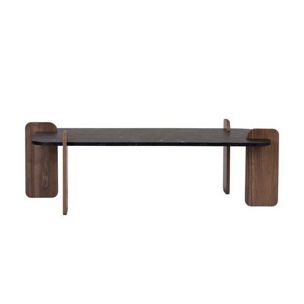 Tavolino da salotto nero 60x120 cm Renard – Nordure-image-3