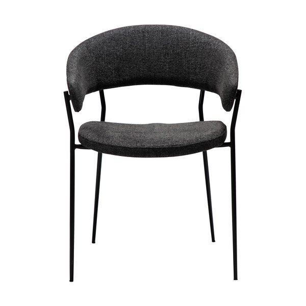 Sedia da pranzo nera con braccioli Reboot – DAN-FORM Denmark-image-2
