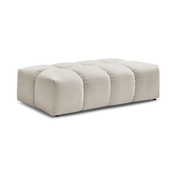 Poggiapiedi beige con rivestimento in ciniglia Everest – Bobochic Paris