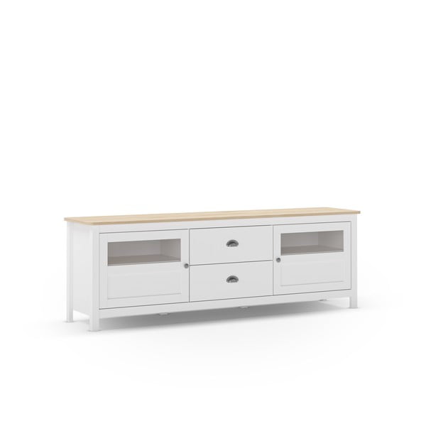 Mobile TV in pino bianco 180x59 cm Misti - Marckeric-image-4