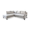 Divano letto angolare beige chiaro L, angolo sinistro Charming Charlie - Miuform