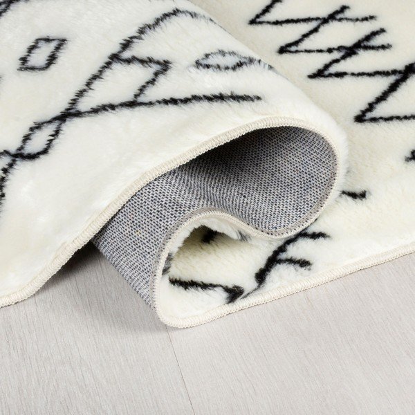 Tappeto lavabile bianco 120x170 cm Adil - Flair Rugs-image-2