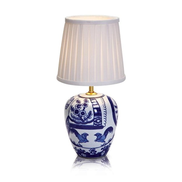 Lampada da tavolo blu e bianca Goteborg, altezza 33 cm Göteborg - Markslöjd