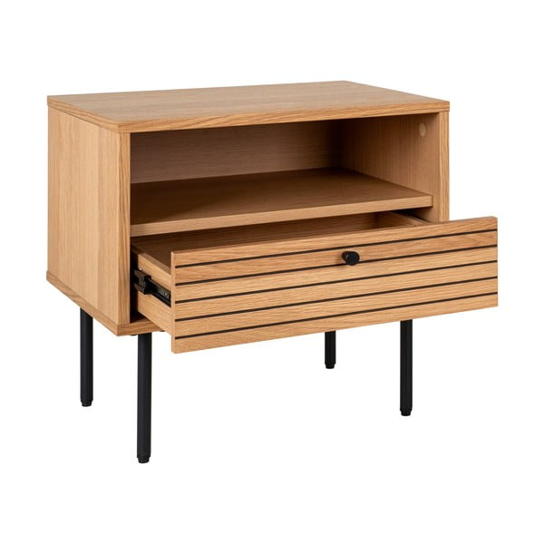 Tavolino effetto rovere 40x50 cm Kyoto - House Nordic-image-2