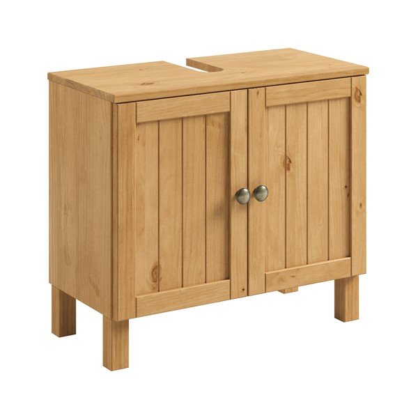 Mobile da lavabo colore naturale chiaro basso 62x55 cm Calle – Støraa-image-4