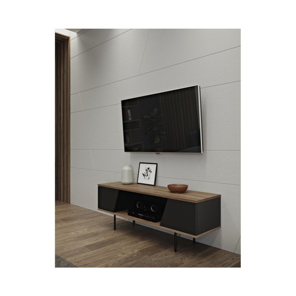Tavolo TV in noce 140x51 cm Dixie - TemaHome-image-3