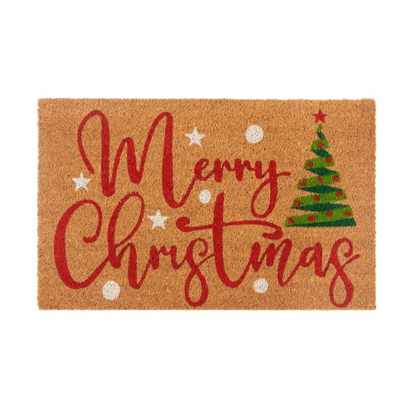 Zerbino in fibre di cocco a tema Natale 40x70 cm Merry Christmas – Hanse Home